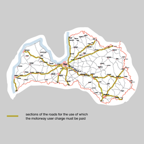 taxa de drum letonia autostrada letonia